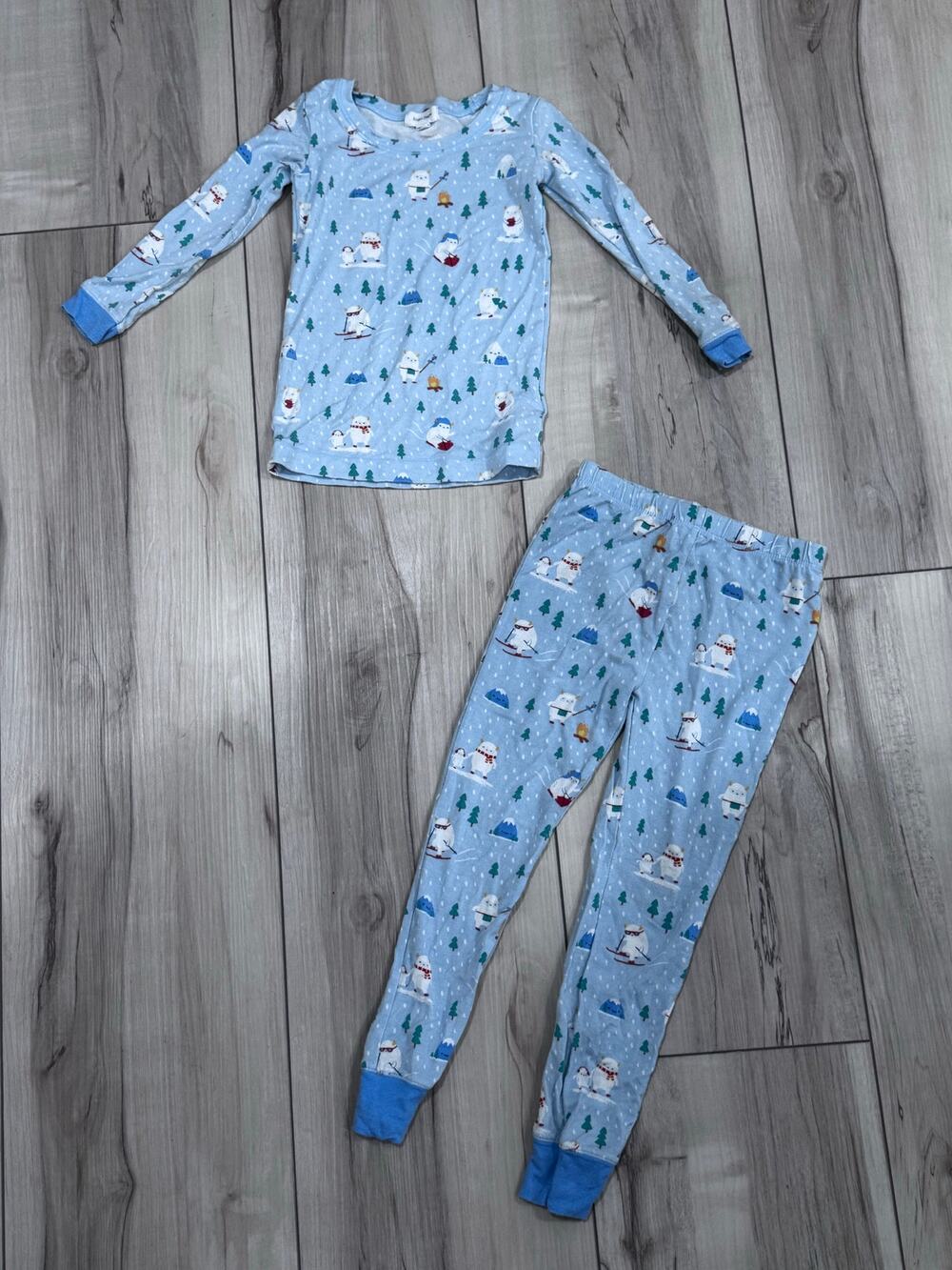 ANGEL DEAR Bamboo 2 Piece Yeti Pajamas Kids 5